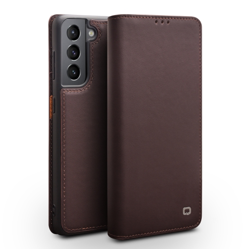 For Samsung Galaxy S21 5G QIALINO Classic Gen2 Genuine Leather Phone Case(Brown)
For Samsung Galaxy S21 5G QIALINO Classic Gen2 Genuine Leather Phone Case(Brown)