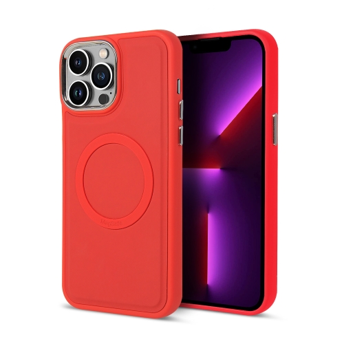 For iPhone 13 Pro Max Imitation Liquid Silicone Skin Feel Plating Magsafe Phone Case(Red)
For iPhone 13 Pro Max Imitation Liquid Silicone Skin Feel Plating Magsafe Phone Case(Red)
