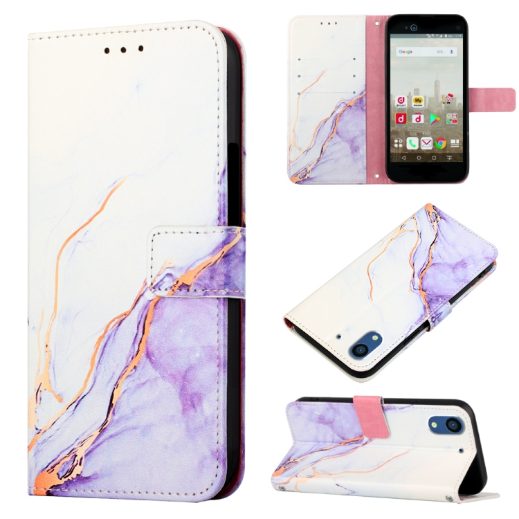 For Fujitsu Arrows NX F-01K PT003 Marble Pattern Flip Leather Phone Case(White Purple LS006)
For Fujitsu Arrows NX F-01K PT003 Marble Pattern Flip Leather Phone Case(White Purple LS006)