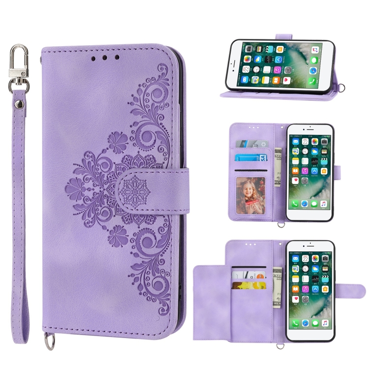 For iPhone 8 Plus / 7 Plus Skin-feel Flowers Embossed Wallet Leather Phone Case(Purple)
For iPhone 8 Plus / 7 Plus Skin-feel Flowers Embossed Wallet Leather Phone Case(Purple)