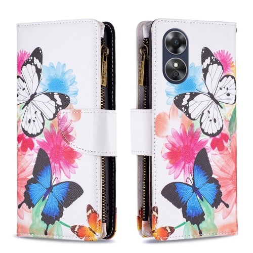 For OPPO A17 Colored Drawing Pattern Zipper Leather Phone Case(Two Butterflies)
For OPPO A17 Colored Drawing Pattern Zipper Leather Phone Case(Two Butterflies)
