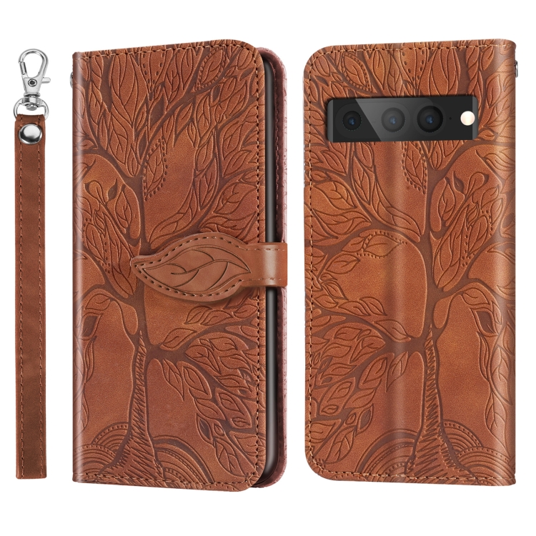 For Google Pixel 7 Pro Life Tree Embossing Pattern Horizontal Flip Leather Phone Case(Brown)
For Google Pixel 7 Pro Life Tree Embossing Pattern Horizontal Flip Leather Phone Case(Brown)