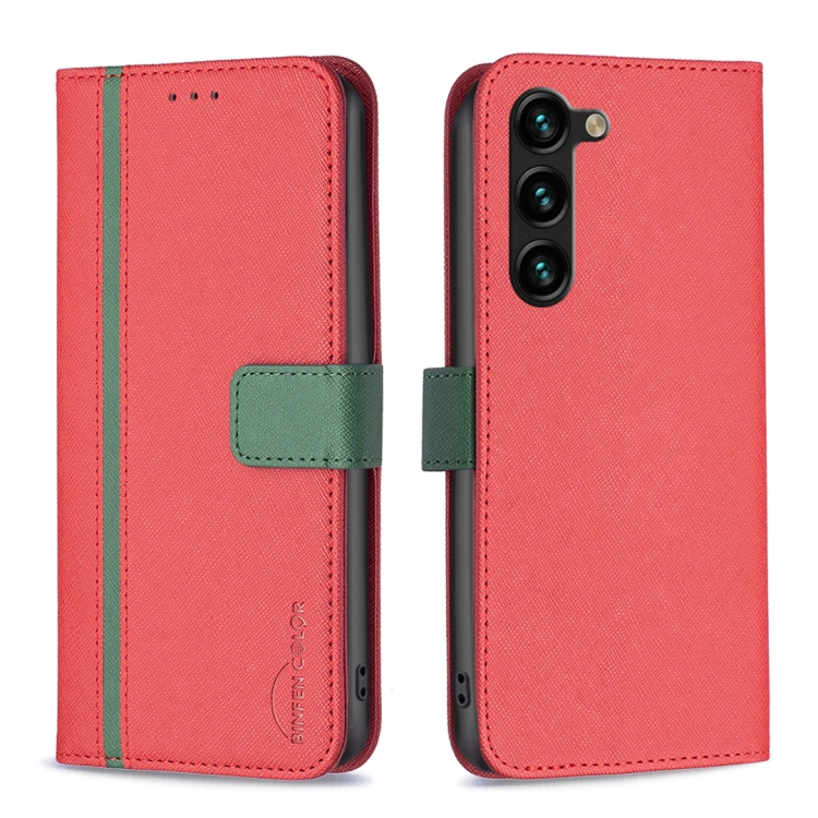 For Samsung Galaxy S23+ 5G BF13 Color Matching Cross Texture Leather Phone Case(Red)
For Samsung Galaxy S23+ 5G BF13 Color Matching Cross Texture Leather Phone Case(Red)