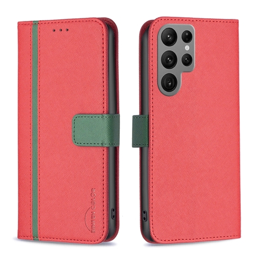 For Samsung Galaxy S23 Ultra 5G BF13 Color Matching Cross Texture Leather Phone Case(Red)
For Samsung Galaxy S23 Ultra 5G BF13 Color Matching Cross Texture Leather Phone Case(Red)