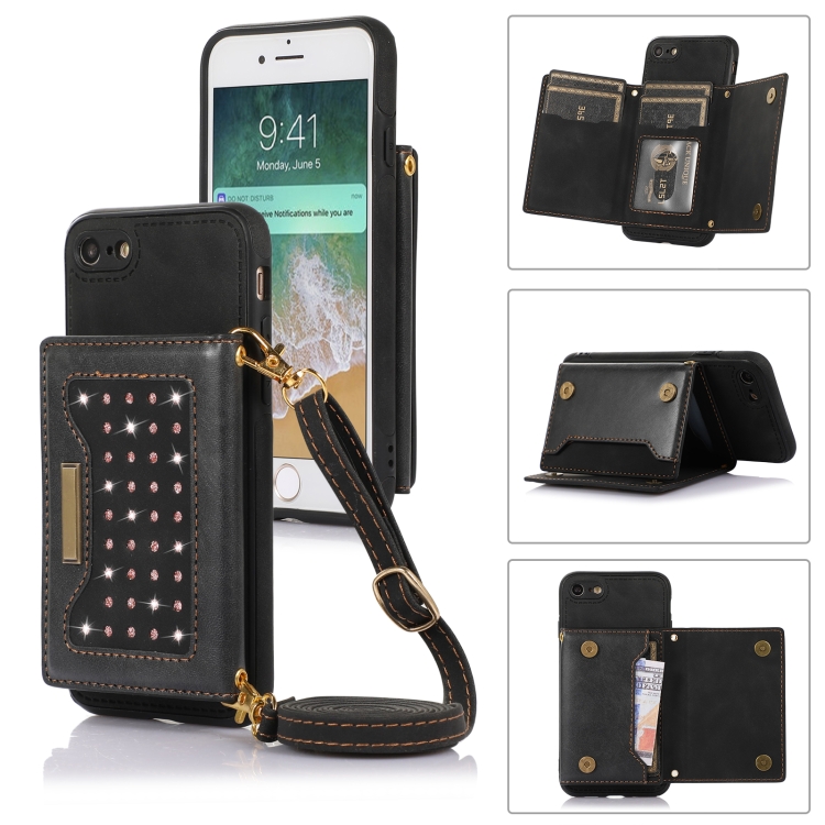 For iPhone 7/8/SE 2020/SE 2022 Three-fold RFID Leather Phone Case with Lanyard(Balck)
For iPhone 7/8/SE 2020/SE 2022 Three-fold RFID Leather Phone Case with Lanyard(Balck)