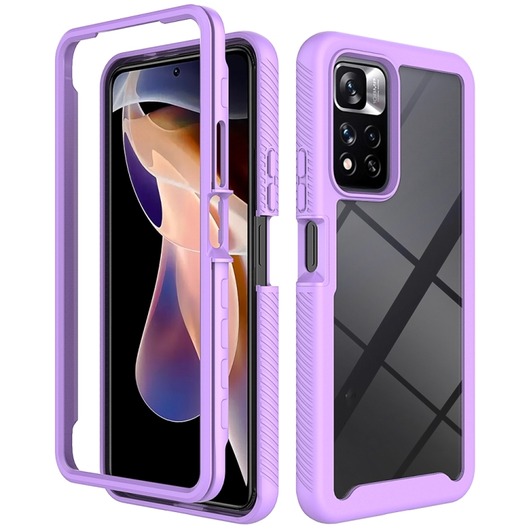 For Xiaomi Redmi Note 11 Pro+ 5G Global Starry Sky Solid Color Shockproof TPU Clear PC Phone Case(Purple)
For Xiaomi Redmi Note 11 Pro+ 5G Global Starry Sky Solid Color Shockproof TPU Clear PC Phone Case(Purple)