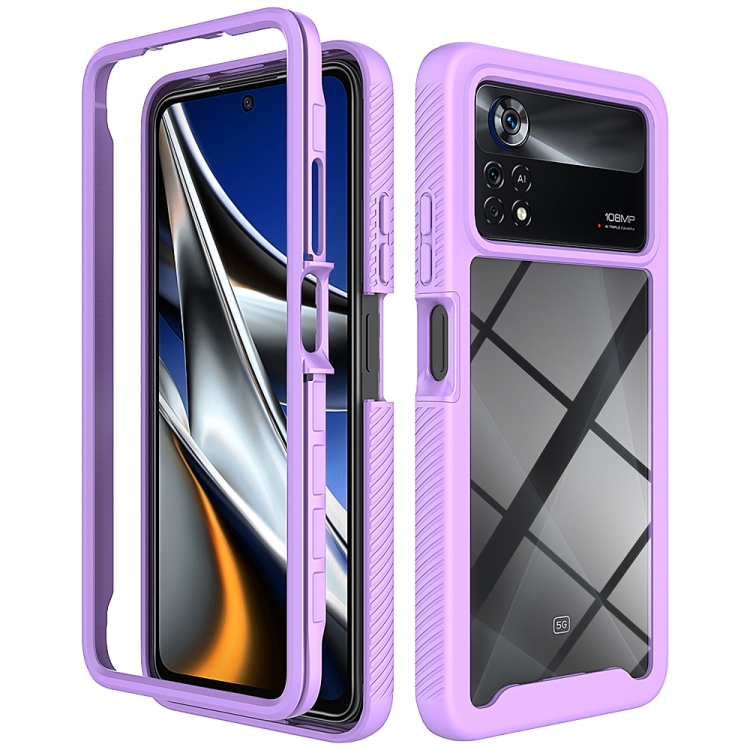 For Xiaomi Poco X4 Pro 5G Starry Sky Solid Color Shockproof TPU Clear PC Phone Case(Purple)
For Xiaomi Poco X4 Pro 5G Starry Sky Solid Color Shockproof TPU Clear PC Phone Case(Purple)