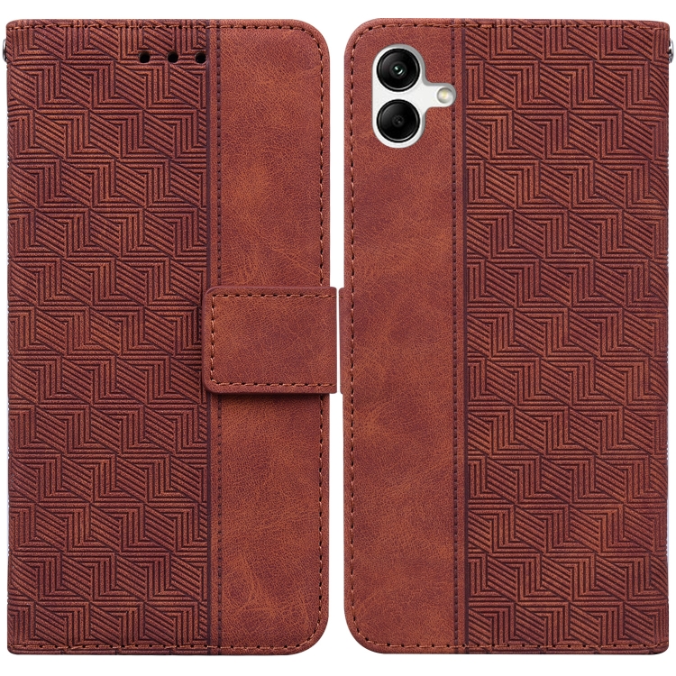For Samsung Galaxy A04/M13 5G Geometric Embossed Flip Leather Phone Case(Brown)
For Samsung Galaxy A04/M13 5G Geometric Embossed Flip Leather Phone Case(Brown)