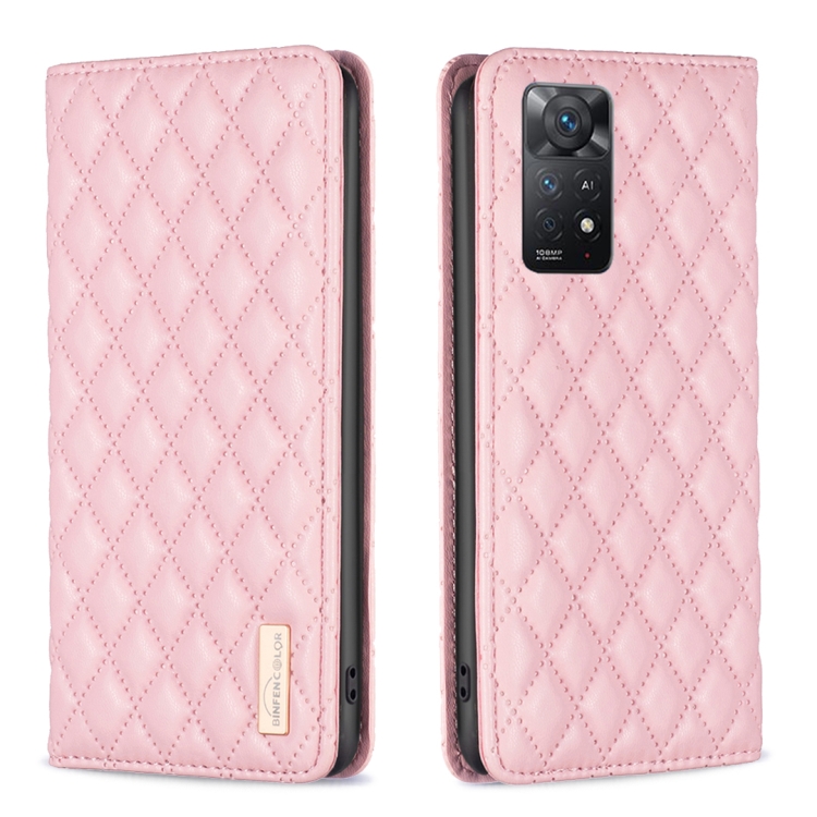 For Xiaomi Redmi Note 11 Pro 5G Diamond Lattice Magnetic Leather Flip Phone Case(Pink)
For Xiaomi Redmi Note 11 Pro 5G Diamond Lattice Magnetic Leather Flip Phone Case(Pink)