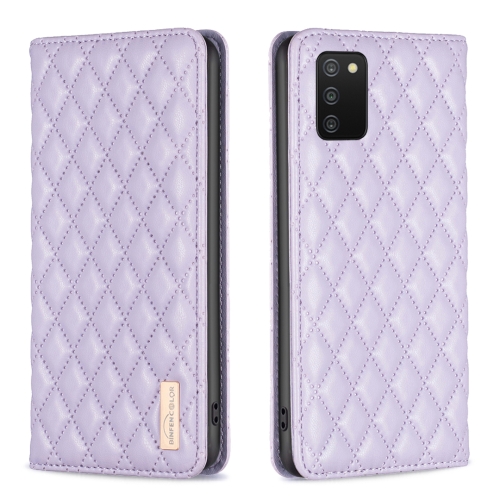 For Samsung Galaxy A03s / A02s Diamond Lattice Magnetic Leather Flip Phone Case(Purple)
For Samsung Galaxy A03s / A02s Diamond Lattice Magnetic Leather Flip Phone Case(Purple)