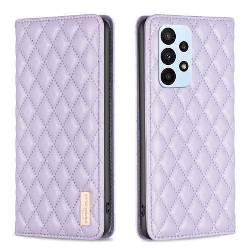 For Samsung Galaxy A23 / M23 / M13 4G Diamond Lattice Magnetic Leather Flip Phone Case(Purple)
For Samsung Galaxy A23 / M23 / M13 4G Diamond Lattice Magnetic Leather Flip Phone Case(Purple)