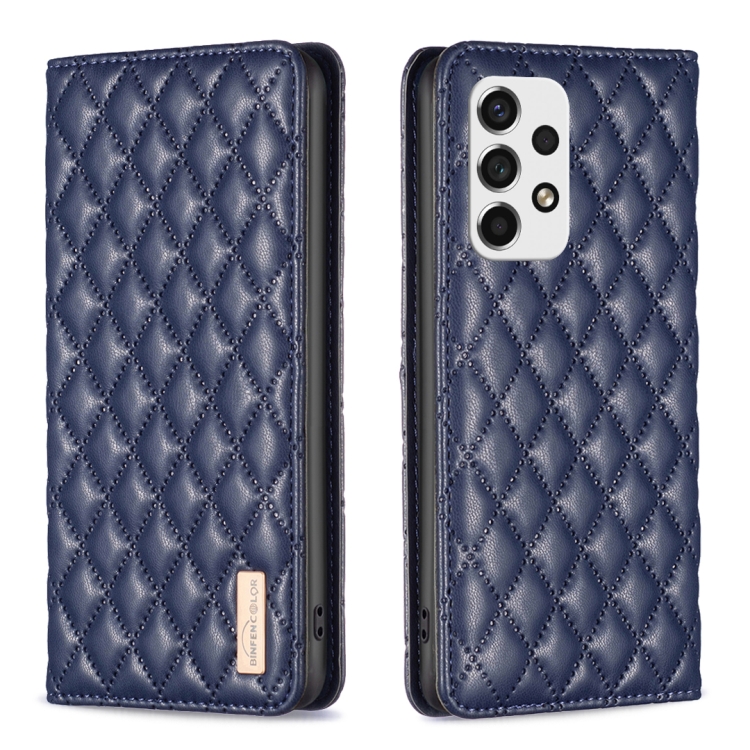 For Samsung Galaxy A53 Diamond Lattice Magnetic Leather Flip Phone Case(Blue)
For Samsung Galaxy A53 Diamond Lattice Magnetic Leather Flip Phone Case(Blue)