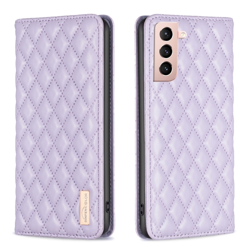 For Samsung Galaxy S21 5G Diamond Lattice Magnetic Leather Flip Phone Case(Purple)
For Samsung Galaxy S21 5G Diamond Lattice Magnetic Leather Flip Phone Case(Purple)