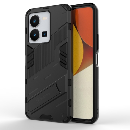 For vivo Y35 4G Global PC + TPU Shockproof Phone Case with Invisible Holder(Black)
For vivo Y35 4G Global PC + TPU Shockproof Phone Case with Invisible Holder(Black)