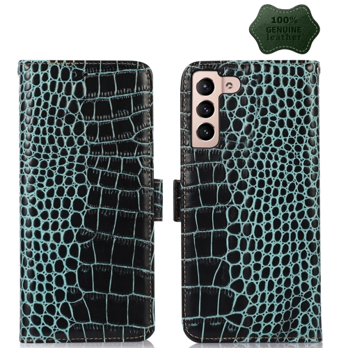 For Samsung Galaxy S23+ 5G Crocodile Top Layer Cowhide Leather Phone Case(Green)
For Samsung Galaxy S23+ 5G Crocodile Top Layer Cowhide Leather Phone Case(Green)