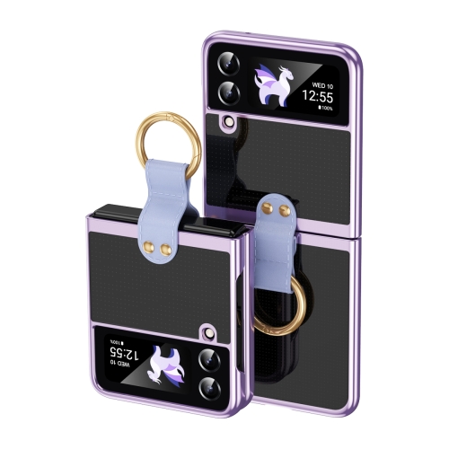 For Samsung Galaxy Z Flip4 5G Electroplating Transparent Phone Case with Ring(Purple)
For Samsung Galaxy Z Flip4 5G Electroplating Transparent Phone Case with Ring(Purple)