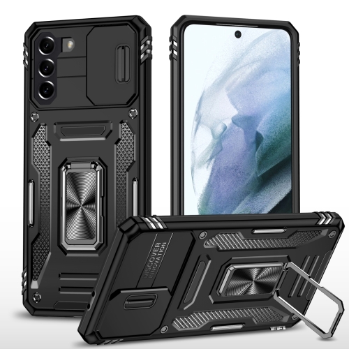

For Samsung Galaxy S23+ 5G Armor PC + TPU Camera Shield Phone Case(Black)