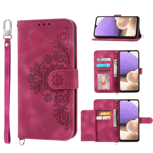 For Samsung Galaxy A32 5G Skin-feel Flowers Embossed Wallet Leather Phone Case(Wine Red)
For Samsung Galaxy A32 5G Skin-feel Flowers Embossed Wallet Leather Phone Case(Wine Red)