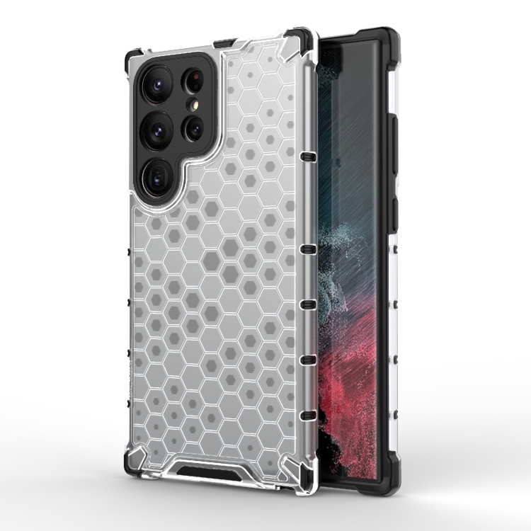 For Samsung Galaxy S23 Ultra 5G Shockproof Honeycomb PC + TPU Protective Phone Case(White)
For Samsung Galaxy S23 Ultra 5G Shockproof Honeycomb PC + TPU Protective Phone Case(White)