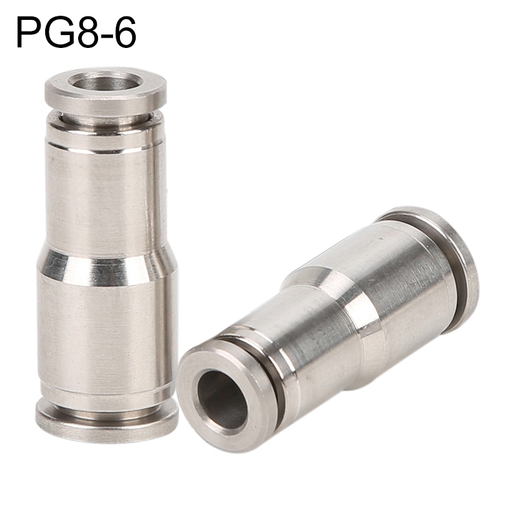PG8-6 LAIZE Nickel Plated Copper Reducer Straight Pneumatic Quick Fitting Connector
PG8-6 LAIZE Nickel Plated Copper Reducer Straight Pneumatic Quick Fitting Connector