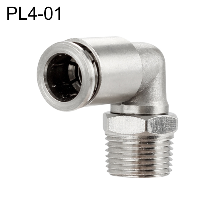 PL4-01 LAIZE Nickel Plated Copper Elbow Male Thread Pneumatic Quick Fitting Connector
PL4-01 LAIZE Nickel Plated Copper Elbow Male Thread Pneumatic Quick Fitting Connector