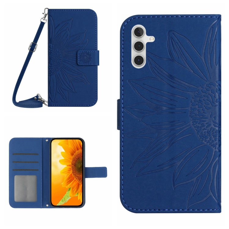 For Samsung Galaxy A13 5G Skin Feel Sun Flower Pattern Flip Leather Phone Case with Lanyard(Dark Blue)
For Samsung Galaxy A13 5G Skin Feel Sun Flower Pattern Flip Leather Phone Case with Lanyard(Dark Blue)