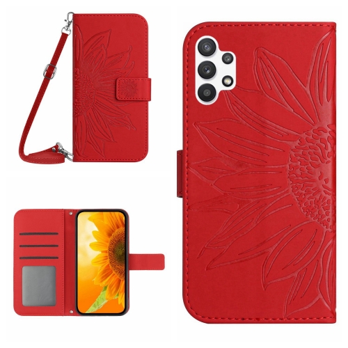 For Samsung Galaxy A32 4G Skin Feel Sun Flower Pattern Flip Leather Phone Case with Lanyard(Red)
For Samsung Galaxy A32 4G Skin Feel Sun Flower Pattern Flip Leather Phone Case with Lanyard(Red)