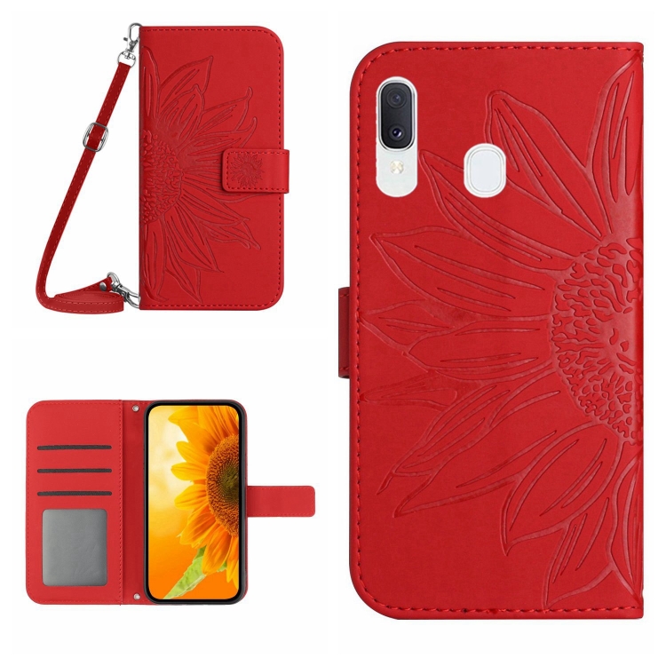 For Samsung Galaxy A40 Skin Feel Sun Flower Pattern Flip Leather Phone Case with Lanyard(Red)
For Samsung Galaxy A40 Skin Feel Sun Flower Pattern Flip Leather Phone Case with Lanyard(Red)