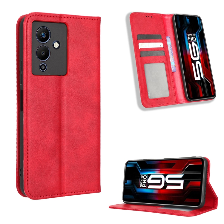 For Infinix Note 12 5G / Note 12 Pro 5G Magnetic Buckle Retro Texture Leather Phone Case(Red)
For Infinix Note 12 5G / Note 12 Pro 5G Magnetic Buckle Retro Texture Leather Phone Case(Red)