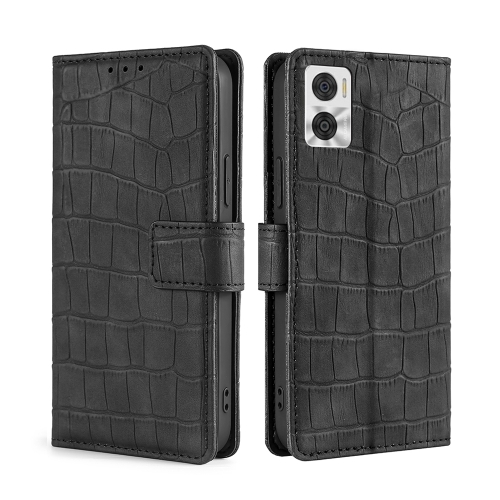 For Motorola Moto E22/E22i Skin Feel Crocodile Magnetic Clasp Leather Phone Case(Black)
For Motorola Moto E22/E22i Skin Feel Crocodile Magnetic Clasp Leather Phone Case(Black)