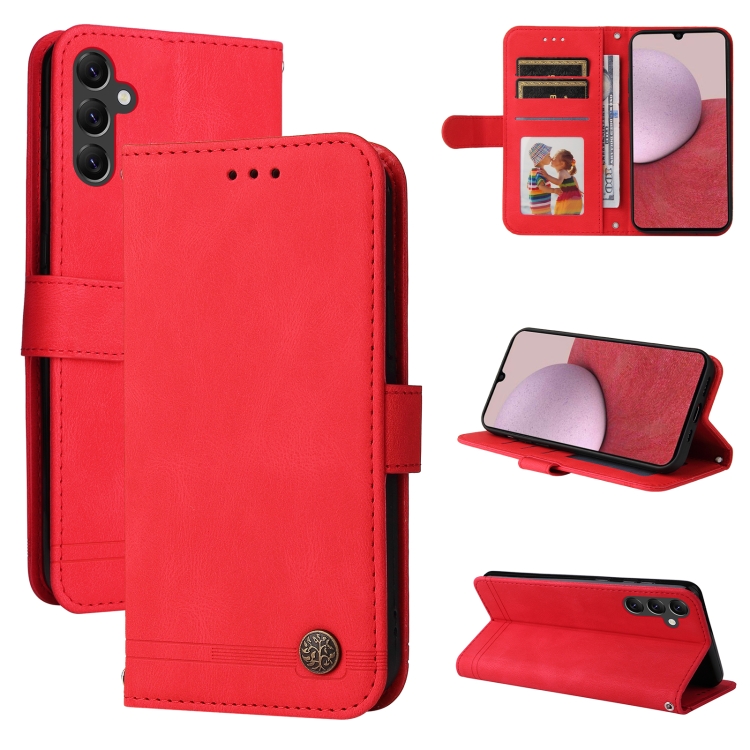 For Samsung Galaxy A14 5G Skin Feel Life Tree Metal Button Leather Phone Case(Red)
For Samsung Galaxy A14 5G Skin Feel Life Tree Metal Button Leather Phone Case(Red)