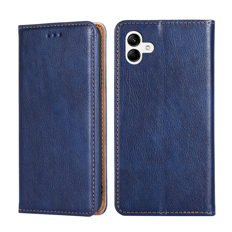For Samsung Galaxy A04 Gloss Oil Solid Color Magnetic Leather Phone Case(Blue)
For Samsung Galaxy A04 Gloss Oil Solid Color Magnetic Leather Phone Case(Blue)