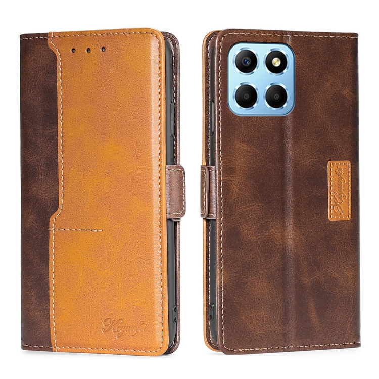 For Honor X8 5G/X6 Contrast Color Side Buckle Leather Phone Case(Dark Brown+Gold)
For Honor X8 5G/X6 Contrast Color Side Buckle Leather Phone Case(Dark Brown+Gold)