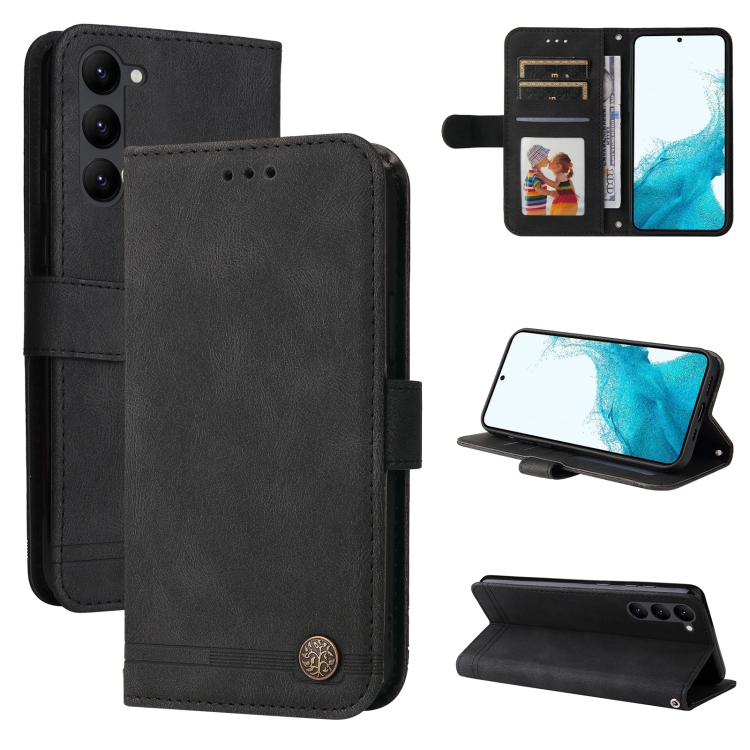 For Samsung Galaxy S23 5G Skin Feel Life Tree Metal Button Leather Phone Case(Black)
For Samsung Galaxy S23 5G Skin Feel Life Tree Metal Button Leather Phone Case(Black)