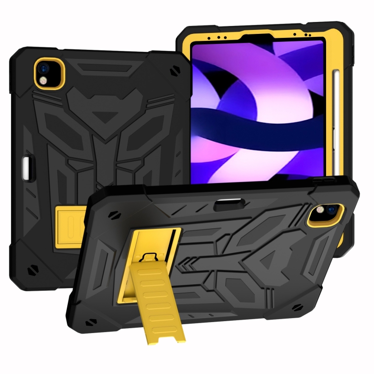 For iPad Pro 11 2018/2020/2021 Bumblebee Silicone+PC Shockproof Tablet Case with Holder(Black Yellow)
For iPad Pro 11 2018/2020/2021 Bumblebee Silicone+PC Shockproof Tablet Case with Holder(Black Yellow)