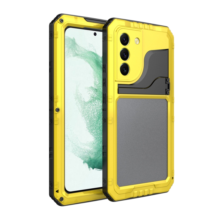 For Samsung Galaxy S22 5G Metal + Silicone Phone Case with Screen Protector(Yellow)
For Samsung Galaxy S22 5G Metal + Silicone Phone Case with Screen Protector(Yellow)