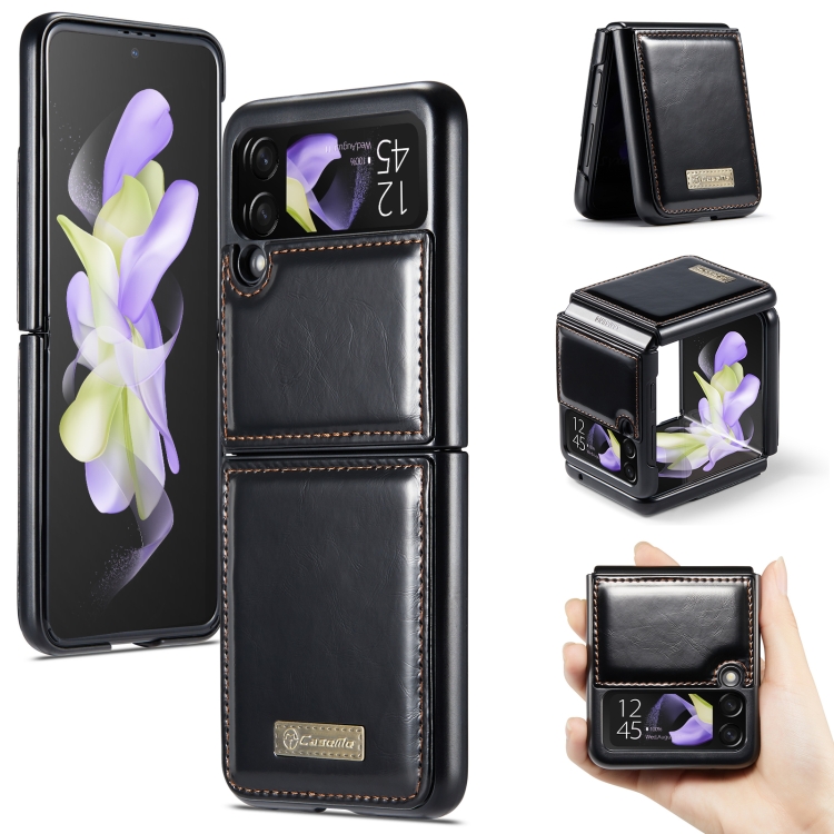 For Samsung Galaxy Z Flip4 CaseMe 003 Crazy Horse Texture Leather Phone Case(Black)
For Samsung Galaxy Z Flip4 CaseMe 003 Crazy Horse Texture Leather Phone Case(Black)