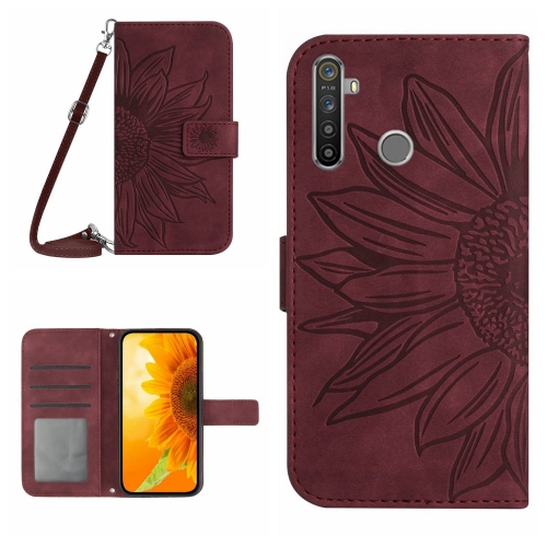 For Realme 5 Pro Skin Feel Sun Flower Pattern Flip Leather Phone Case with Lanyard(Wine Red)
For Realme 5 Pro Skin Feel Sun Flower Pattern Flip Leather Phone Case with Lanyard(Wine Red)