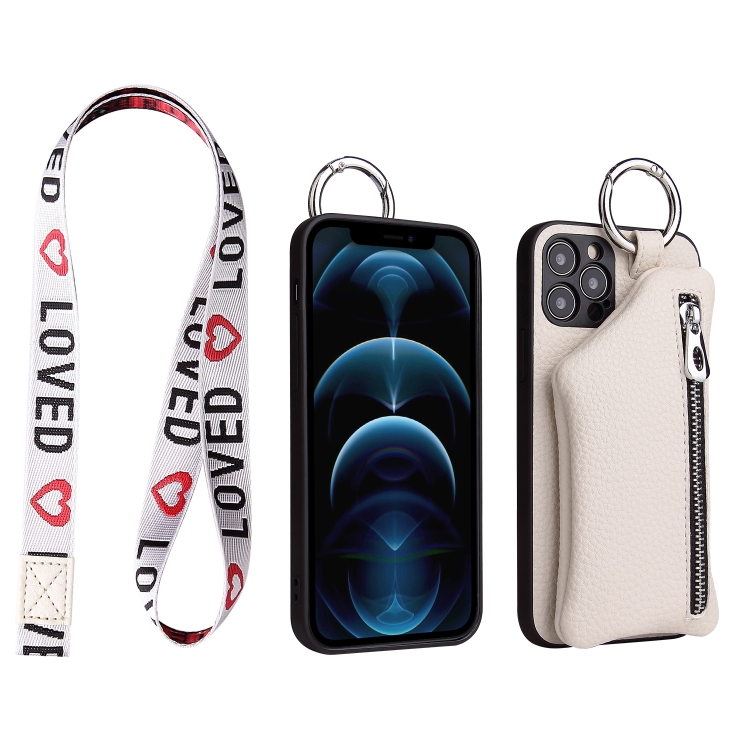 For iPhone 13 Pro Max Detachable Zippered Coin Purse Phone Case with Lanyard(White)
For iPhone 13 Pro Max Detachable Zippered Coin Purse Phone Case with Lanyard(White)
