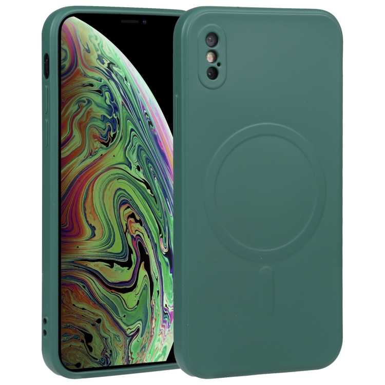 For iPhone X / XS Liquid Silicone Full Coverage Shockproof Magsafe Phone Case(Deep Green)
For iPhone X / XS Liquid Silicone Full Coverage Shockproof Magsafe Phone Case(Deep Green)