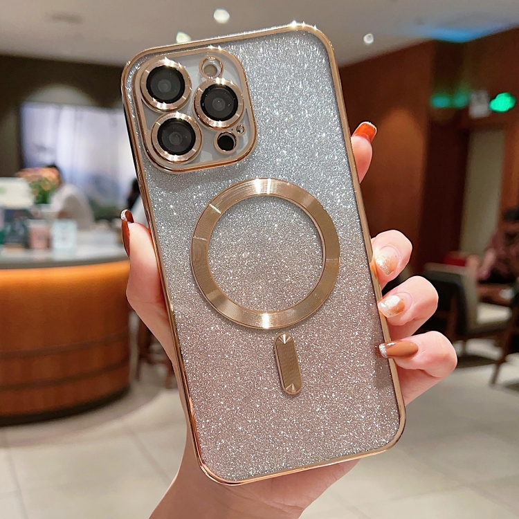For iPhone 13 Pro Electroplating Magsafe Gradient Glitter Powder Phone Case(Gold)
For iPhone 13 Pro Electroplating Magsafe Gradient Glitter Powder Phone Case(Gold)