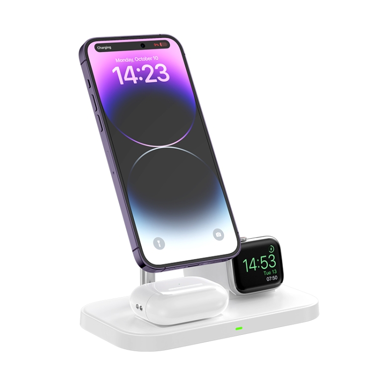 WA22 3 in 1 Magnetic Wireless Charger Phone Holder for iPhone 12 / 13 / 14 Series Phones & AirPods(White)
WA22 3 in 1 Magnetic Wireless Charger Phone Holder for iPhone 12 / 13 / 14 Series Phones & AirPods(White)