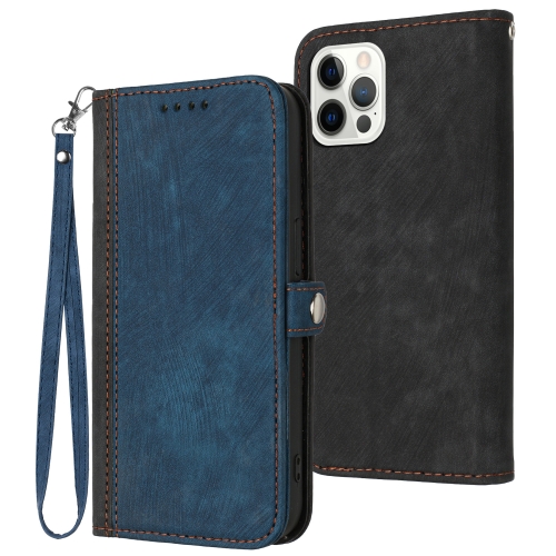 For iPhone 12 / 12 Pro Side Buckle Double Fold Hand Strap Leather Phone Case(Royal Blue)
For iPhone 12 / 12 Pro Side Buckle Double Fold Hand Strap Leather Phone Case(Royal Blue)