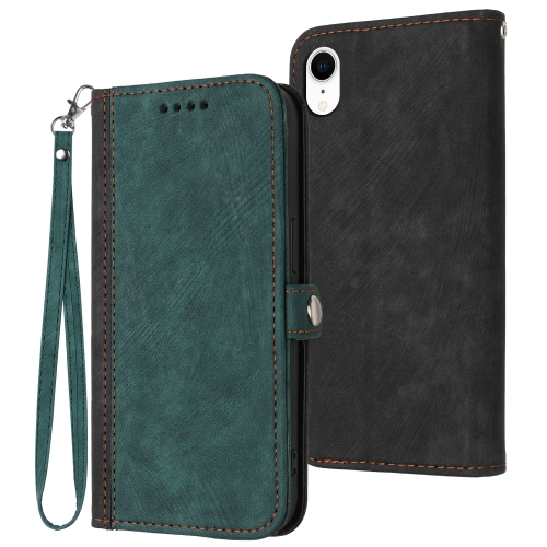 For iPhone XR Side Buckle Double Fold Hand Strap Leather Phone Case(Dark Green)
For iPhone XR Side Buckle Double Fold Hand Strap Leather Phone Case(Dark Green)