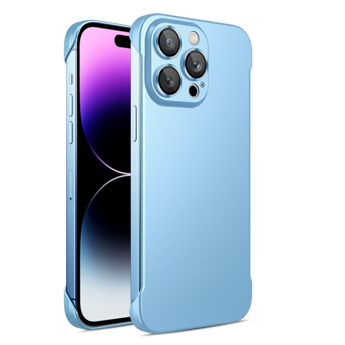 For iPhone 12 Pro Frameless Metallic Paint Phone Case with Lens Film(Sierra Blue)
For iPhone 12 Pro Frameless Metallic Paint Phone Case with Lens Film(Sierra Blue)