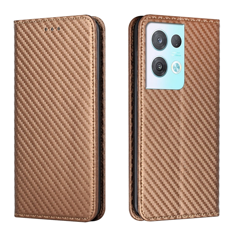 For OPPO Reno8 Pro Carbon Fiber Texture Magnetic Flip Leather Phone Case(Brown)
For OPPO Reno8 Pro Carbon Fiber Texture Magnetic Flip Leather Phone Case(Brown)