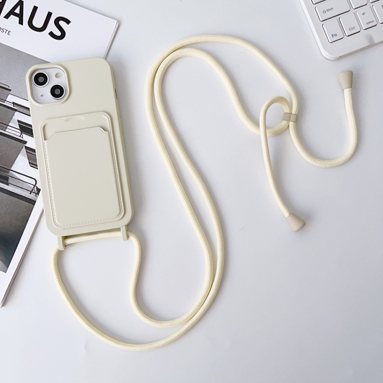 For iPhone 13 Pro Crossbody Lanyard Elastic Silicone Card Holder Phone Case(White)
For iPhone 13 Pro Crossbody Lanyard Elastic Silicone Card Holder Phone Case(White)