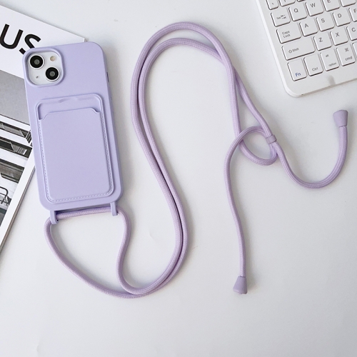 For iPhone 11 Crossbody Lanyard Elastic Silicone Card Holder Phone Case(Lavender Purple)
For iPhone 11 Crossbody Lanyard Elastic Silicone Card Holder Phone Case(Lavender Purple)