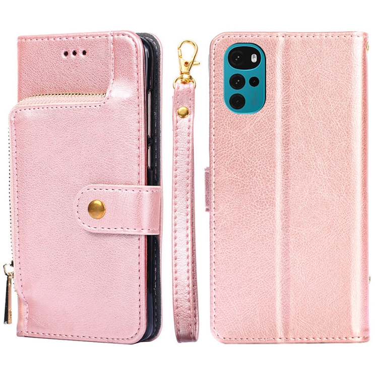 For Motorola Moto E32 India/E22s 4G Global Zipper Bag Leather Phone Case(Rose Gold)
For Motorola Moto E32 India/E22s 4G Global Zipper Bag Leather Phone Case(Rose Gold)