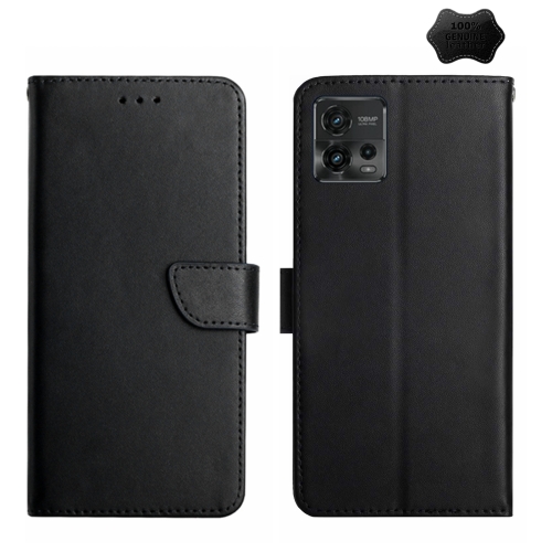 For Motorola Moto G72 4G Genuine Leather Fingerprint-proof Flip Phone Case(Black)
For Motorola Moto G72 4G Genuine Leather Fingerprint-proof Flip Phone Case(Black)